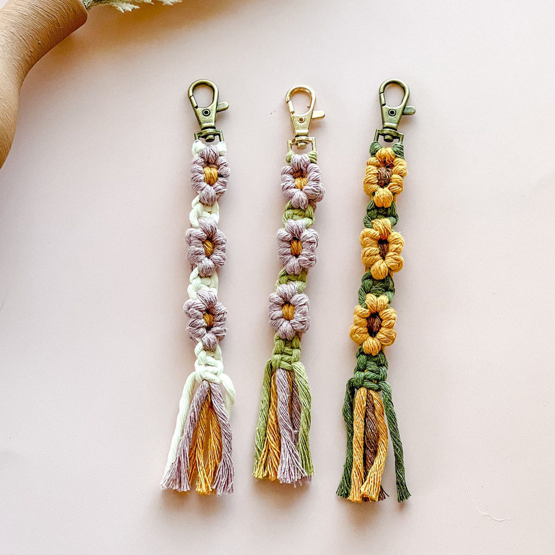 Macrame Tassel Keychain