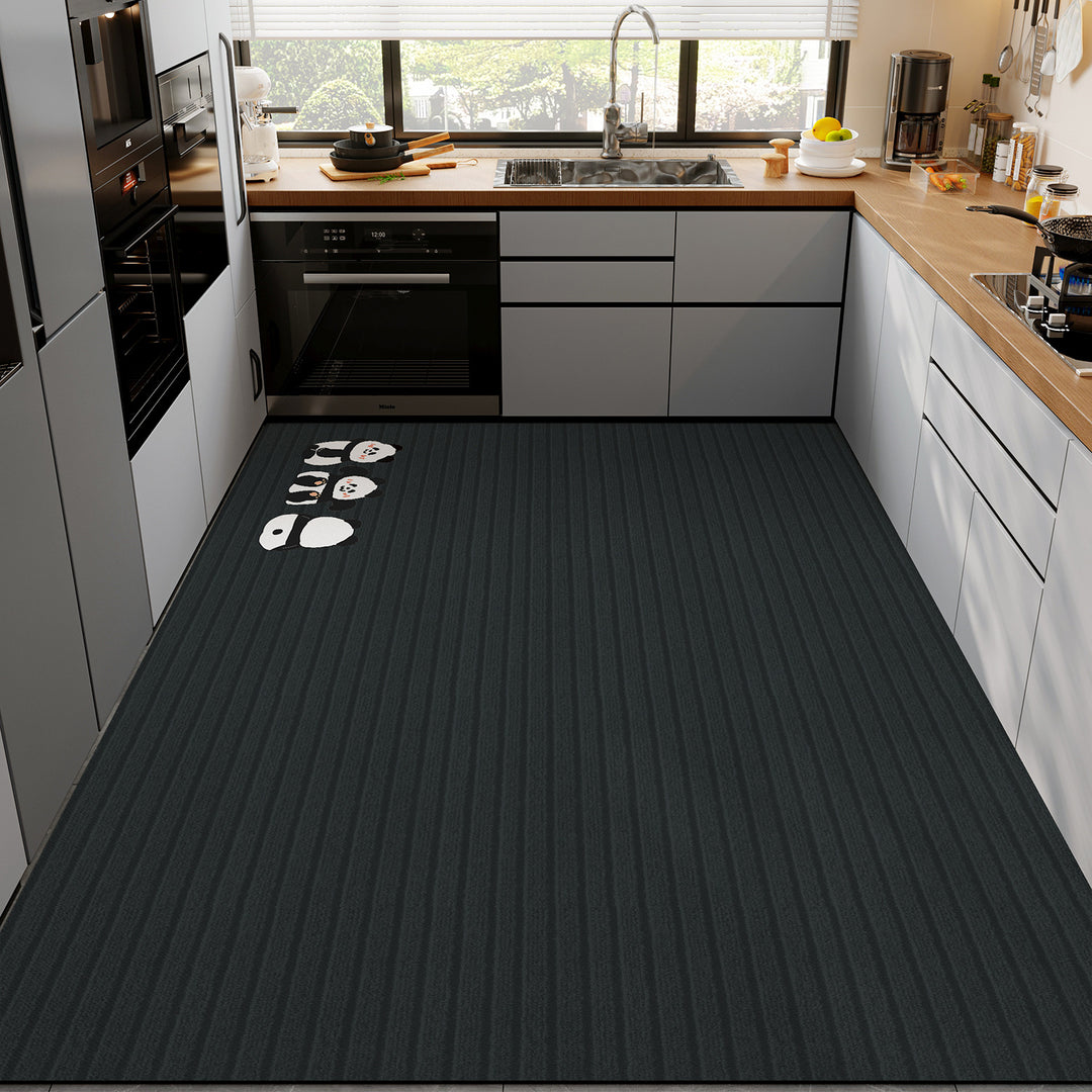 Floral Pattern Kitchen Mat