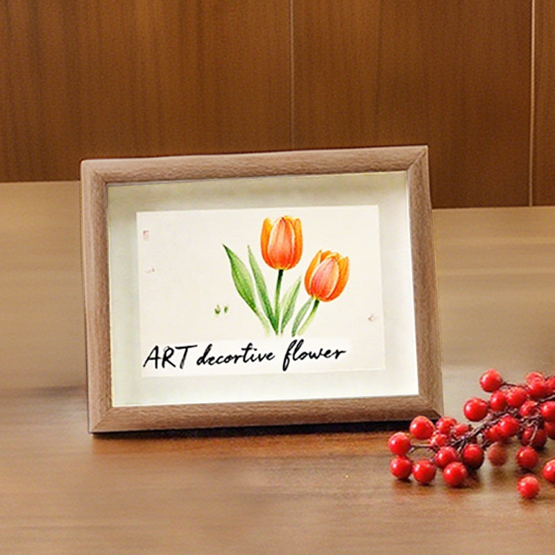 Artistic Flower Illustration Picture Frame