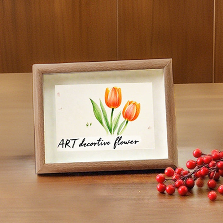 Artistic Flower Illustration Picture Frame