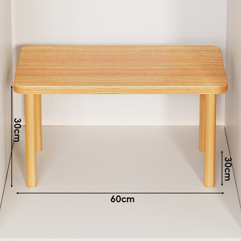 Adjustable Multi-Height Wooden Monitor Riser and Desktop Shelf