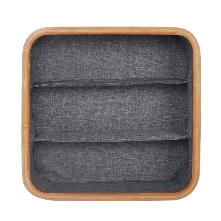Decorative storage basket with compartments