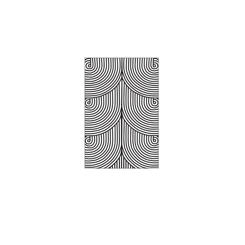 Checkered Pattern Doormat made of easy-care microfiber carpet