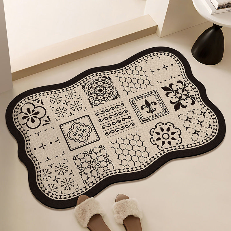 Floral-Printed Bath Runner