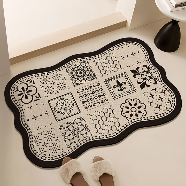 Floral-Printed Bath Runner
