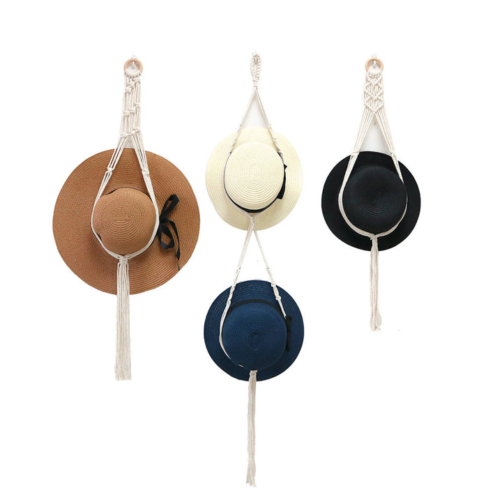 Stylish Macrame Hat Organizer