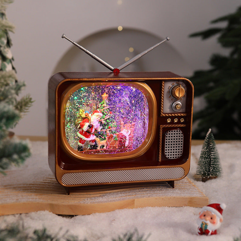 Nostalgic Christmas TV Decoration