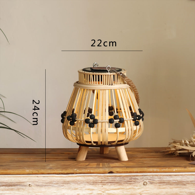 Handcrafted wooden lantern