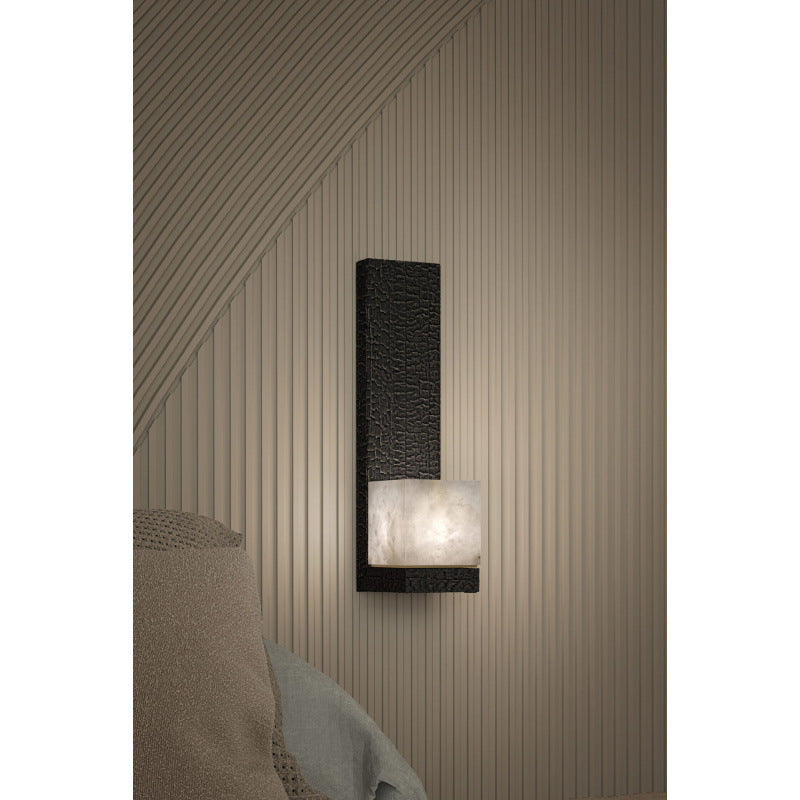 Contemporary textured wall light