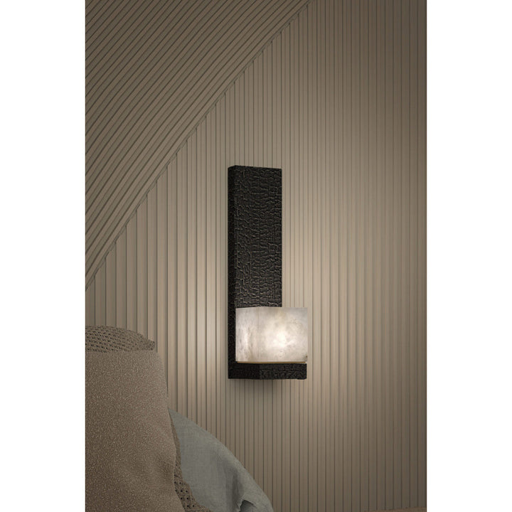 Contemporary textured wall light