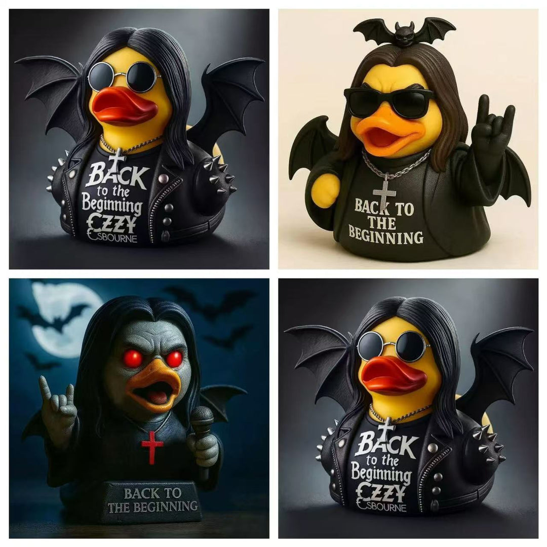 Funny rubber duck with rocker design