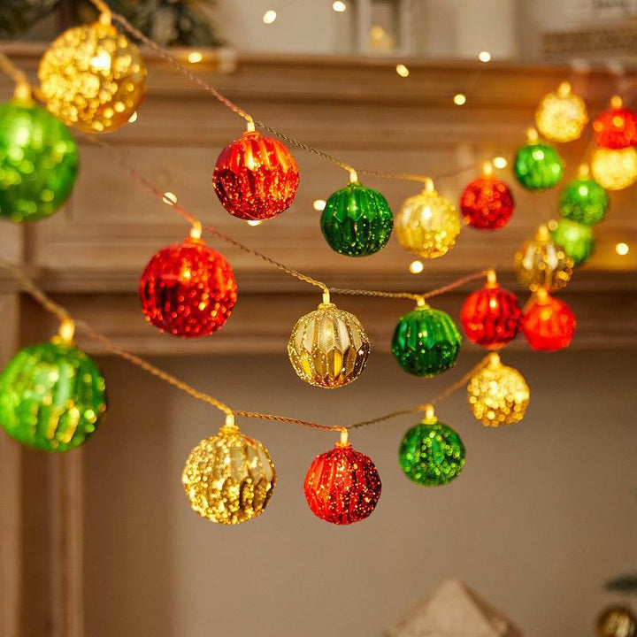 Colored LED Christmas light chain