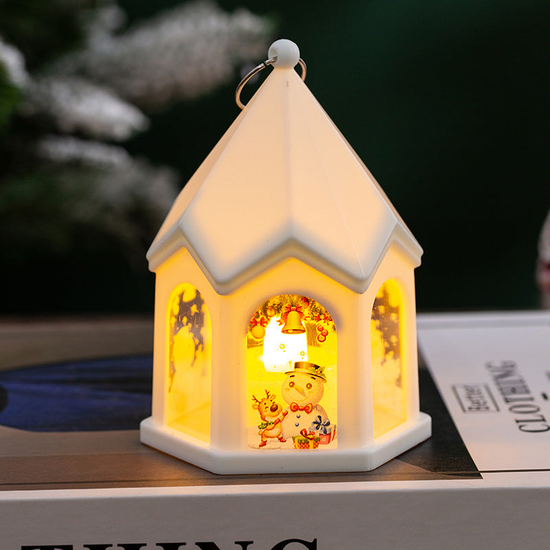 LED Christmas lantern with nostalgic design