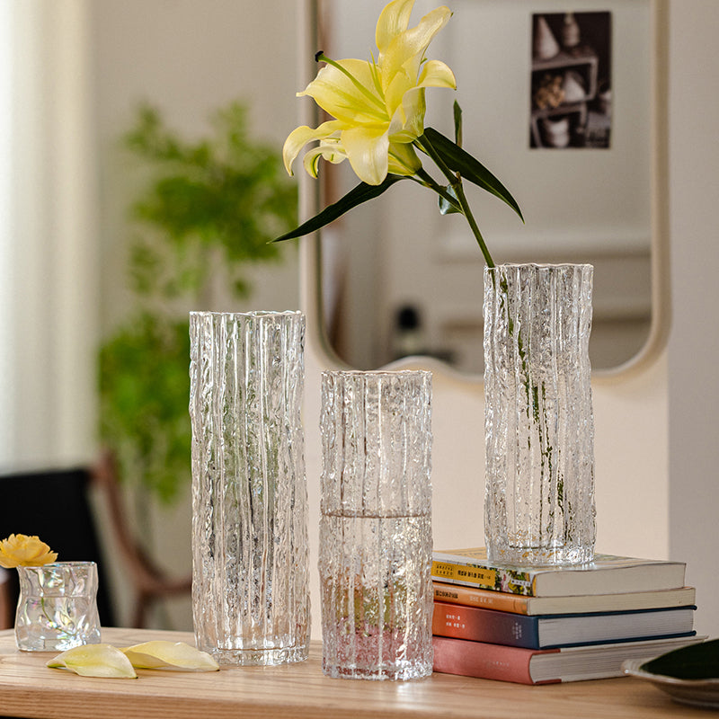 Artful Glass Vase in Modern Design