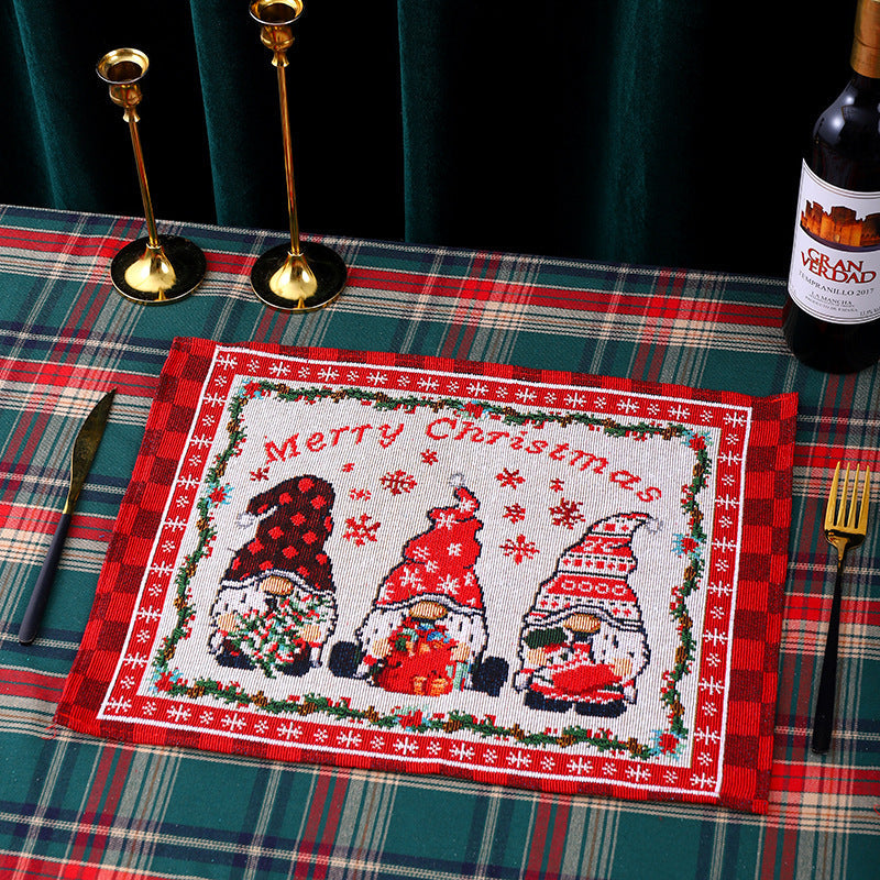 Festive tablecloth with Christmas pattern