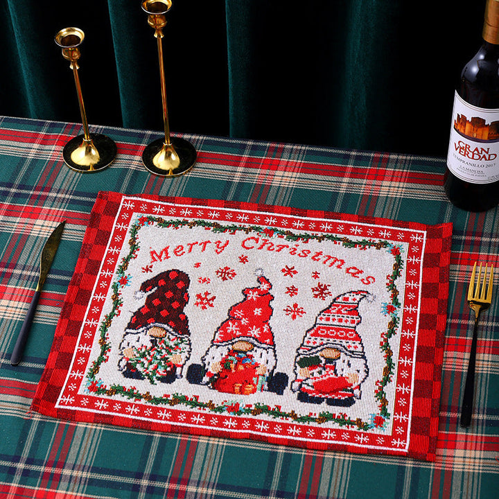 Festive tablecloth with Christmas pattern