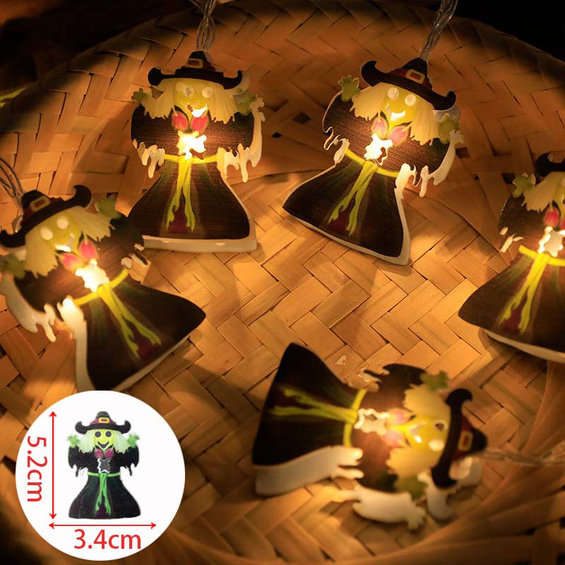 Decorative Halloween LED Pumpkin Ghost Bat String Lights