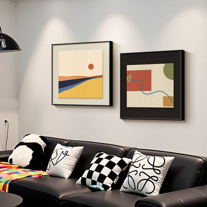Framed Abstract Landscape Art