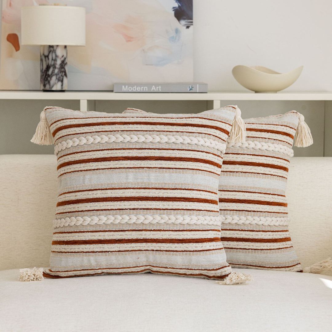 Woven Textured Decorative Pillow