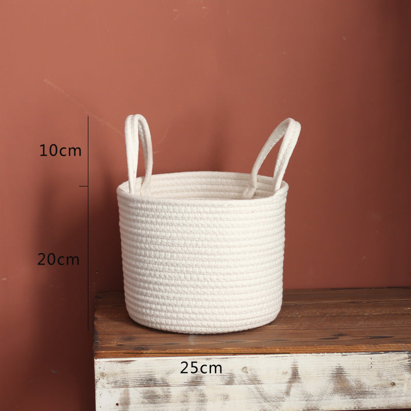 Stylish storage basket with handles