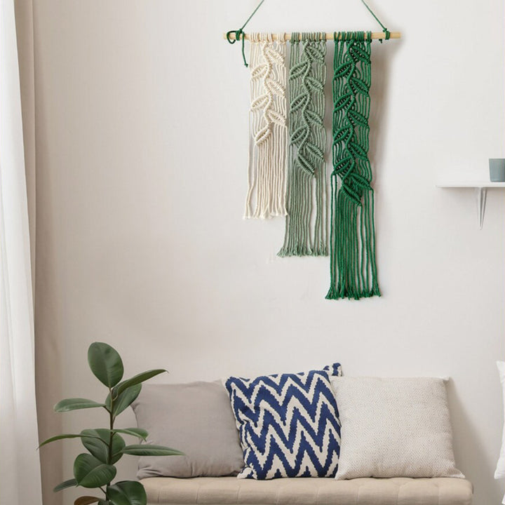 Leaf Pattern Macrame Wall Hanging