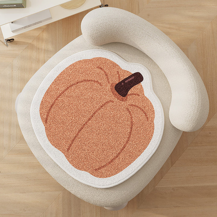 Acorn-Shaped Plush Chair Seat Cushion Pad with High-Pile Tufted Surface