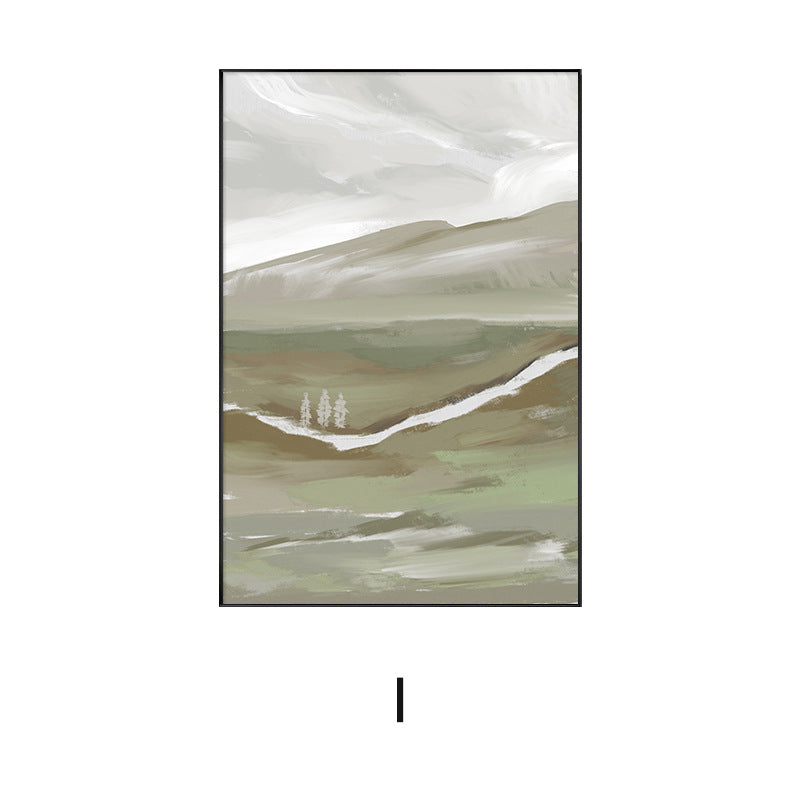 Framed Abstract Landscape Artwork