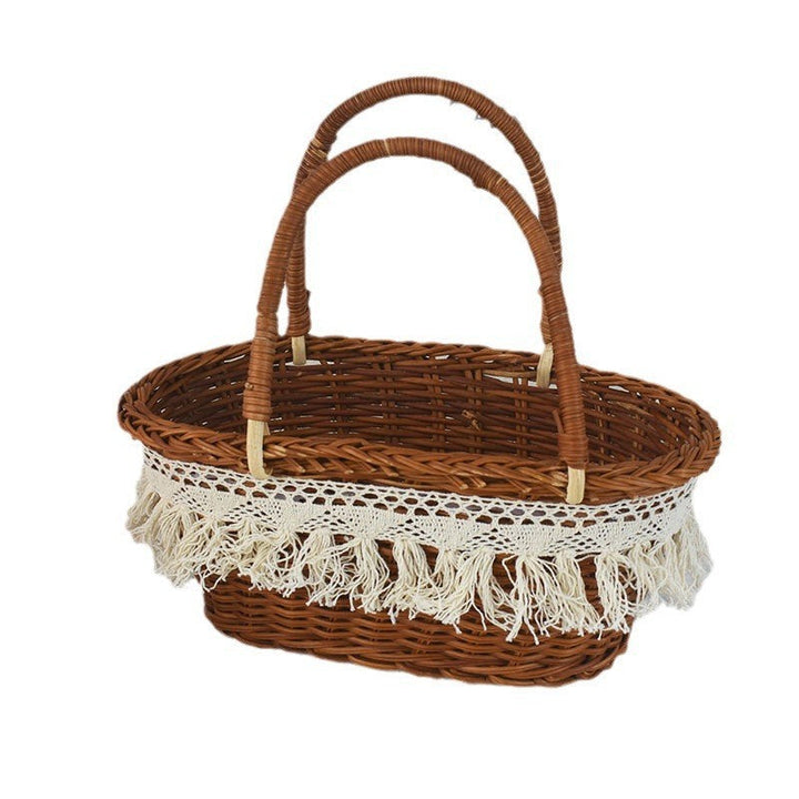 Stylish Wicker Picnic Basket