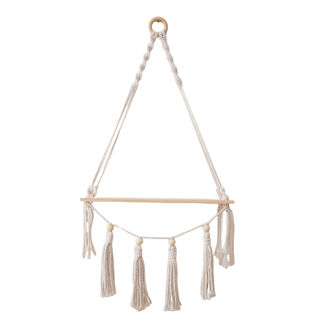 Decorative Macrame Hanging Shelf