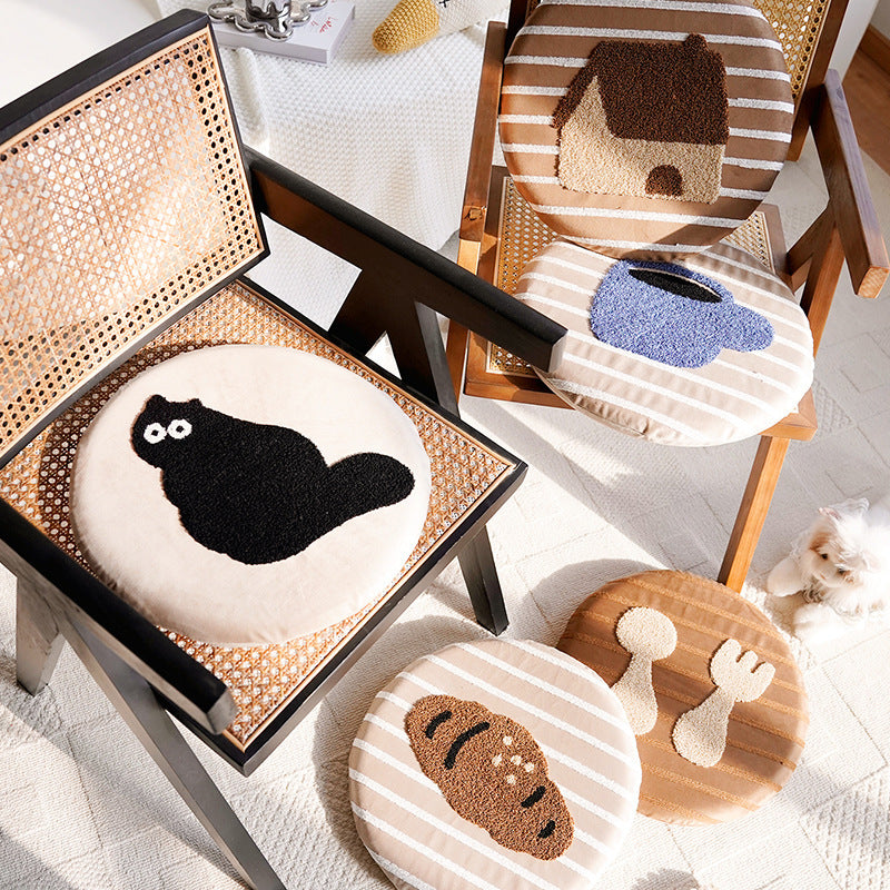Decorative Animal-Themed Chair Cushion