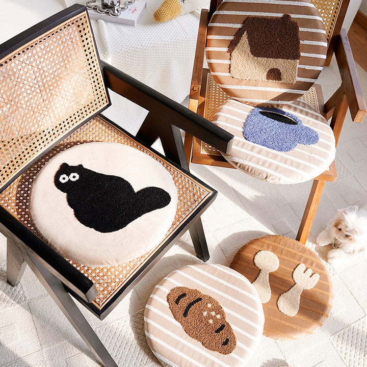 Decorative Animal-Themed Chair Cushion