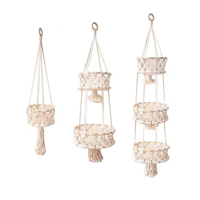 Hanging Macrame Storage Basket