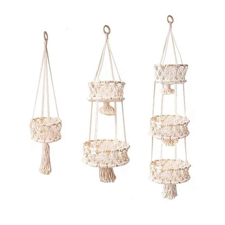 Hanging Macrame Storage Basket