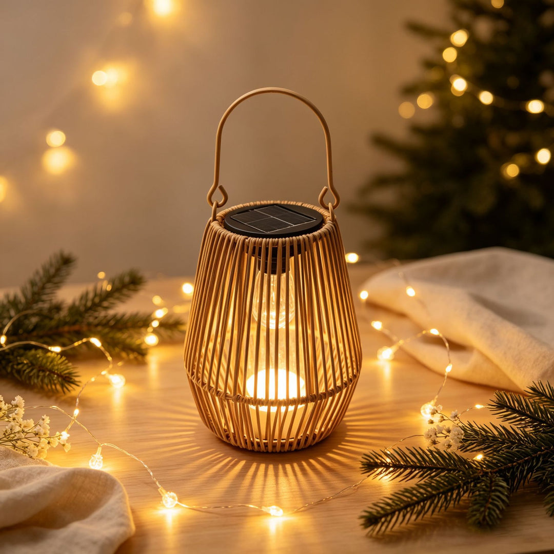 Solar-Powered Outdoor Lantern