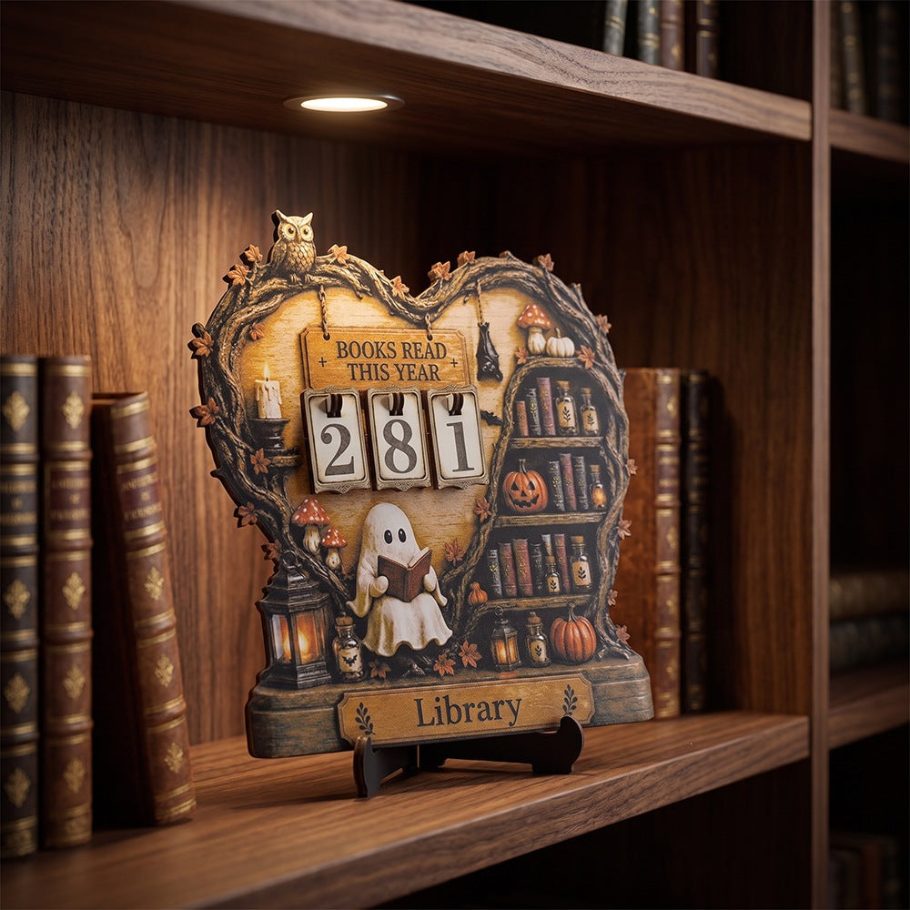 Decorative book counter