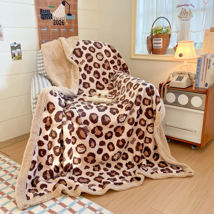 Plush Checkered Throw Blanket