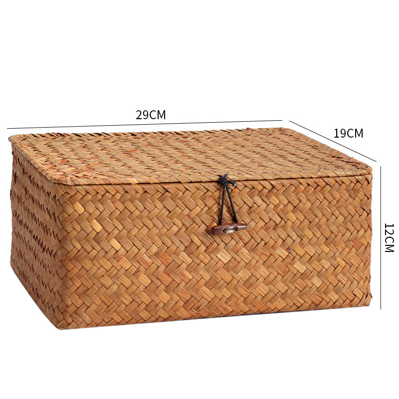 Handcrafted Rectangular Woven Storage Container