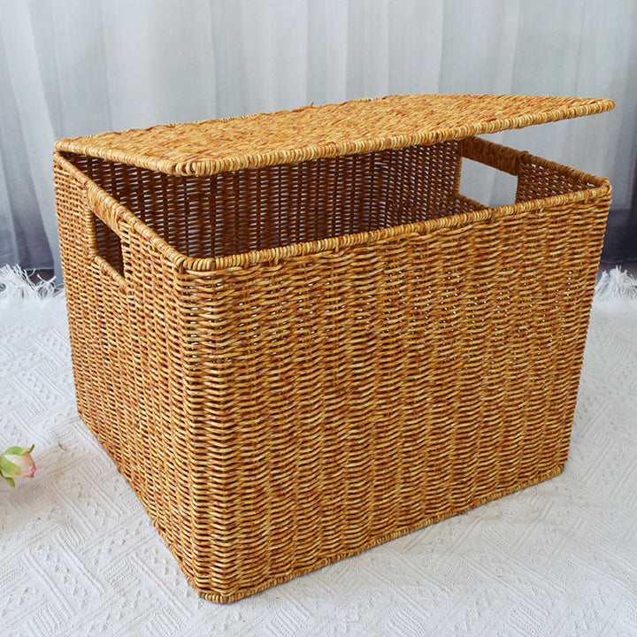 Woven Storage Cube with Lid