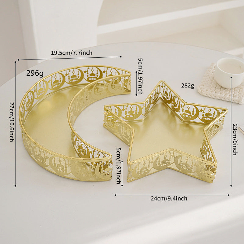 Elegant metal candle holder