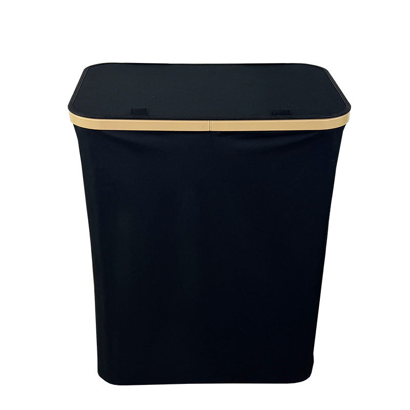 Modern laundry basket with removable lid and carrying handles