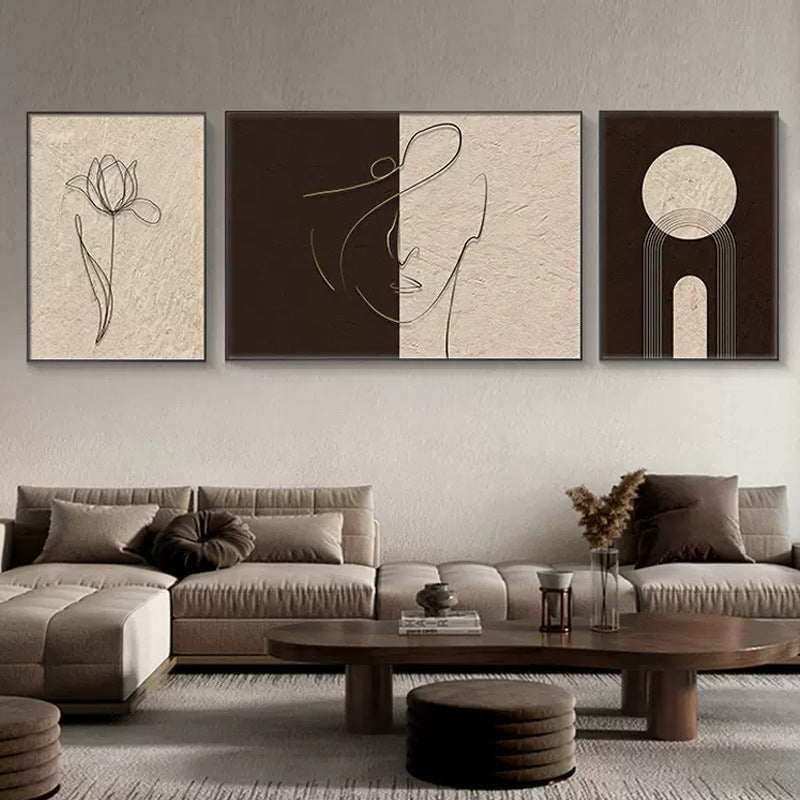 Abstract Line Art Trio Set