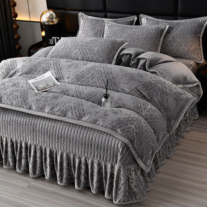Luxurious Plush Velvet Comforter Set