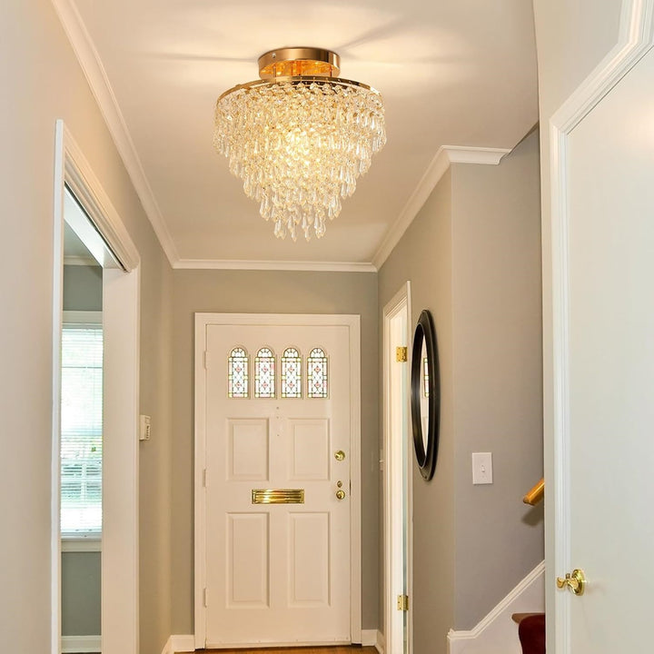 Elegant Crystal Drop Ceiling Light