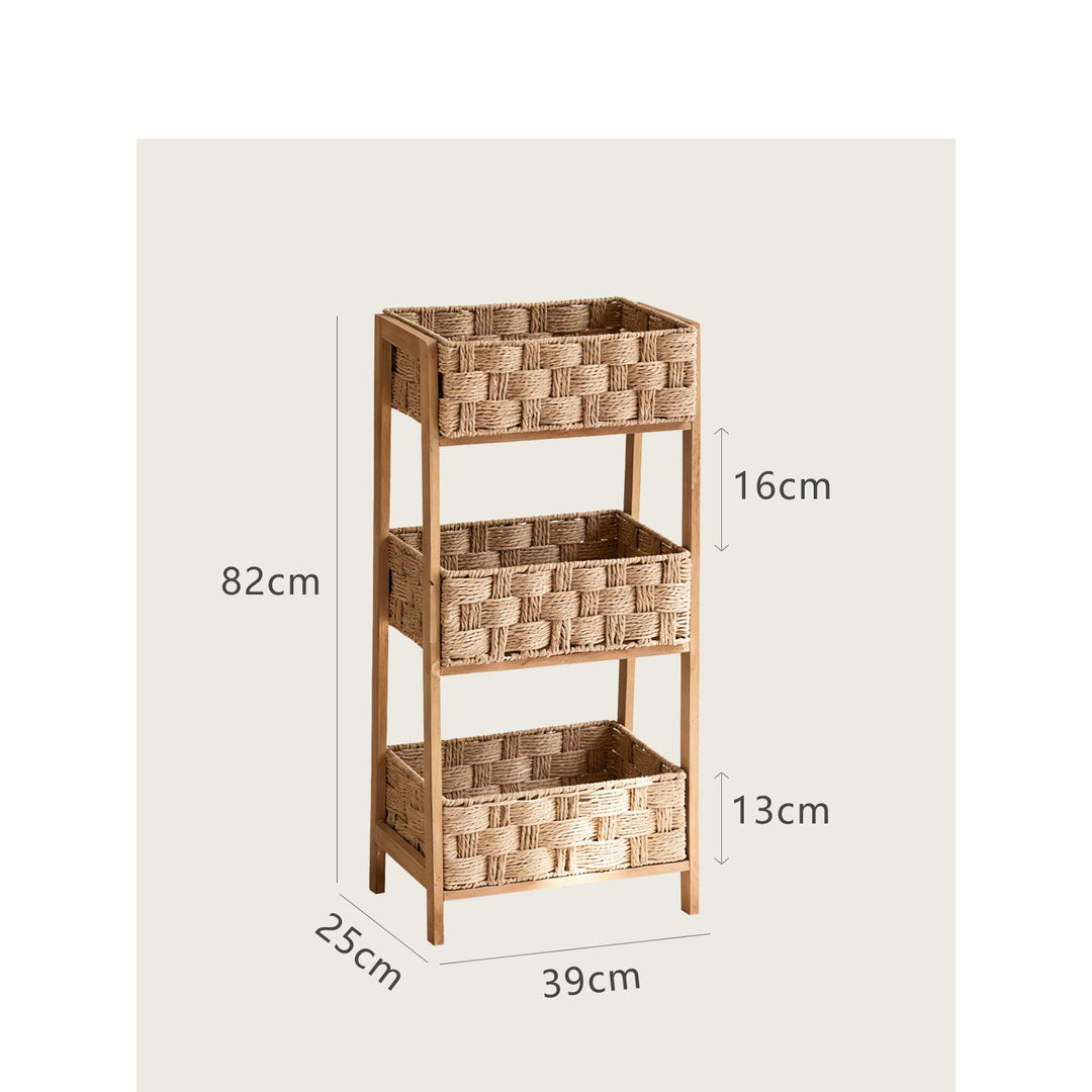High-quality basket stand with three compartments