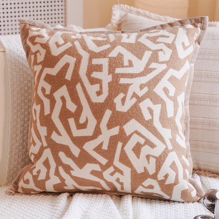 Artistic Landscape Patterned Throw Pillow