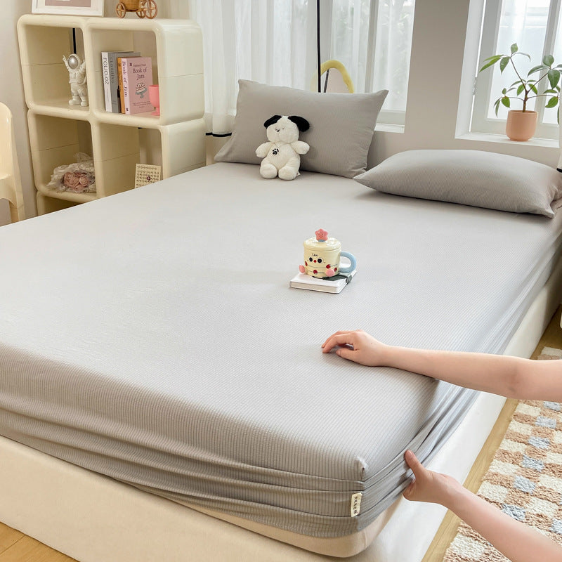 Stretchy Ribbed Mattress Protector