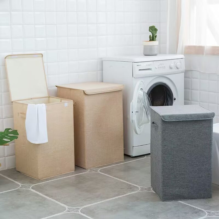 Storage basket with removable lid