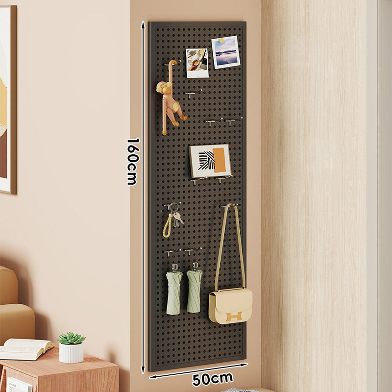Wall-Mounted Perforated Metal Pegboard Organizer Panel