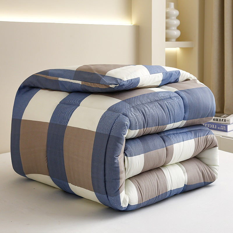 Ultra-Soft Grid Pattern Comforter