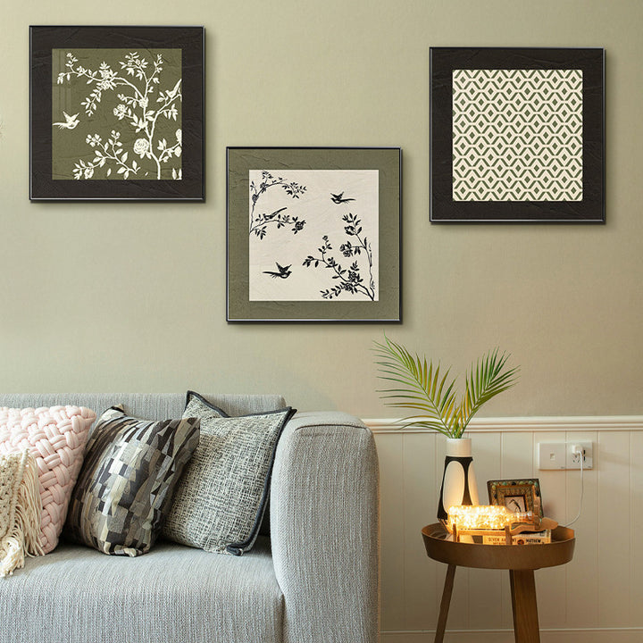 Floral Decorative Framed Wall Art